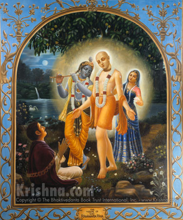 Lord Chaitanya as Radha and Krishna